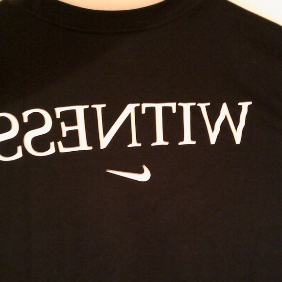 NEW NIKE LEBRON JAMES "Saquon Barkley Tee" MEN'S BLACK T-SHIRT LARGE IM6781-010 - Picture 7 of 9